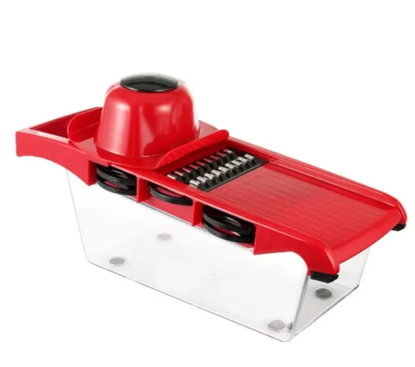 Unlock Effortless Meal Prep: 10-in-1 Mandoline Slicer & Vegetable Cutter with Stainless Steel Blades!