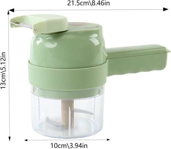 5-in-1 Mini Wireless Handheld Electric Vegetable & Garlic Chopper