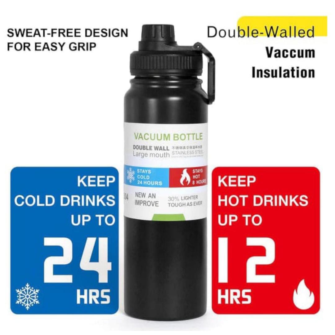 Insulated Vaccume Water Bottle - Keep Drinks Hot & Cod