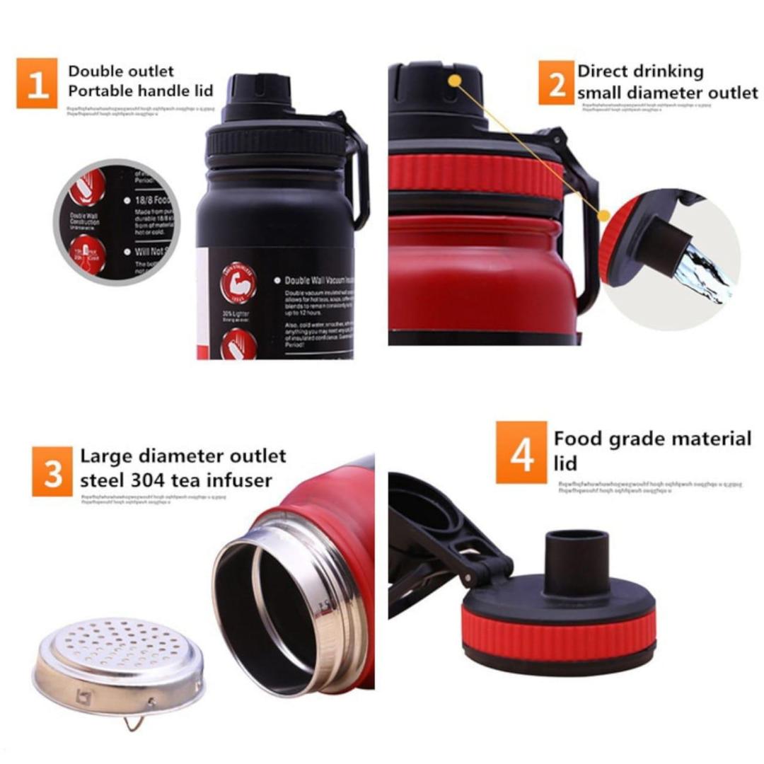 Insulated Vaccume Water Bottle - Keep Drinks Hot & Cod