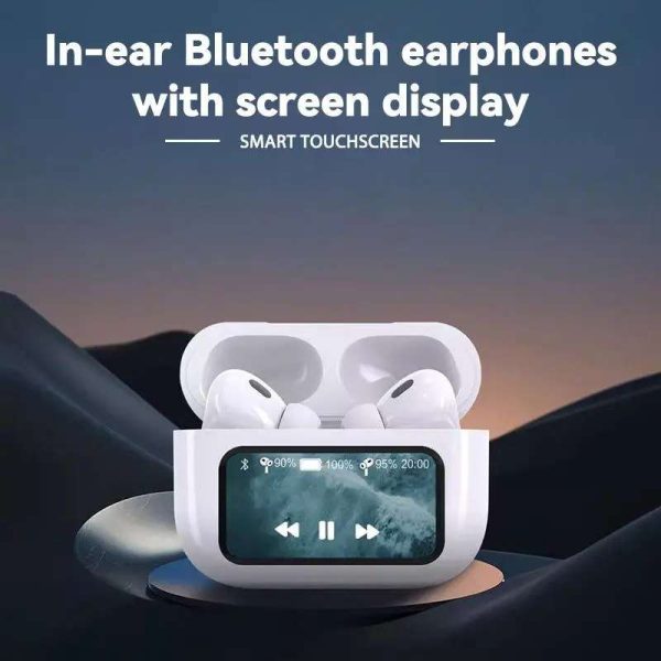 Experience Premium Sound: A9 Pro AirPods with ANC/ENC & Touch Screen – The Ultimate Wireless Earbuds!