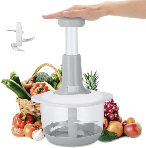 Versatile Hand-Push Chopper: The Ultimate Vegetable, Meat Grinder, and Grater!