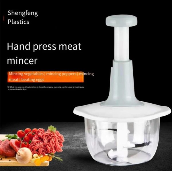 Versatile Hand-Push Chopper: The Ultimate Vegetable, Meat Grinder, and Grater!
