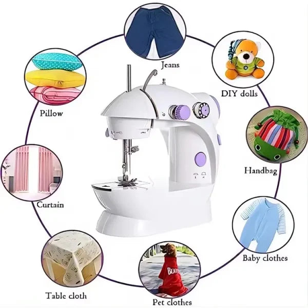 "Stitch Like a Pro Anywhere: Mini Electric Sewing Machine for Home – Compact & Powerful!"